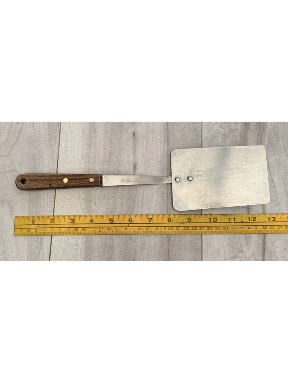 VTG Robinson Knife Co Stainless Wood Handle Spatula Turner Flipper USA